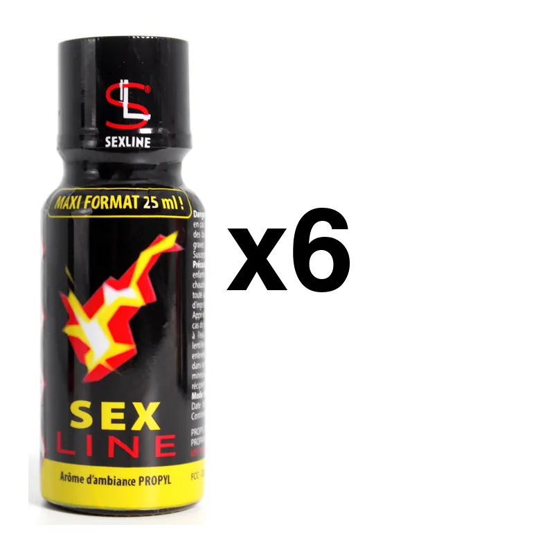 Sexline SEXLINE PROPYL Jaune 25ml x6